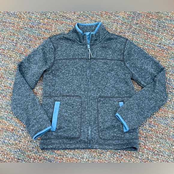 Old Navy Other - Old Navy Boys’ Gray and Blue Zippered Jacket